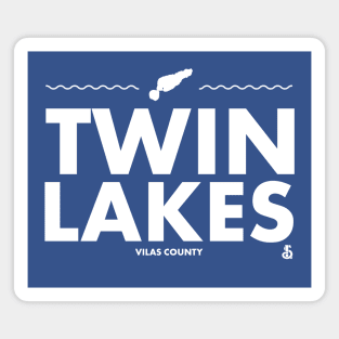 Vilas County, Wisconsin - Twin Lakes Magnet